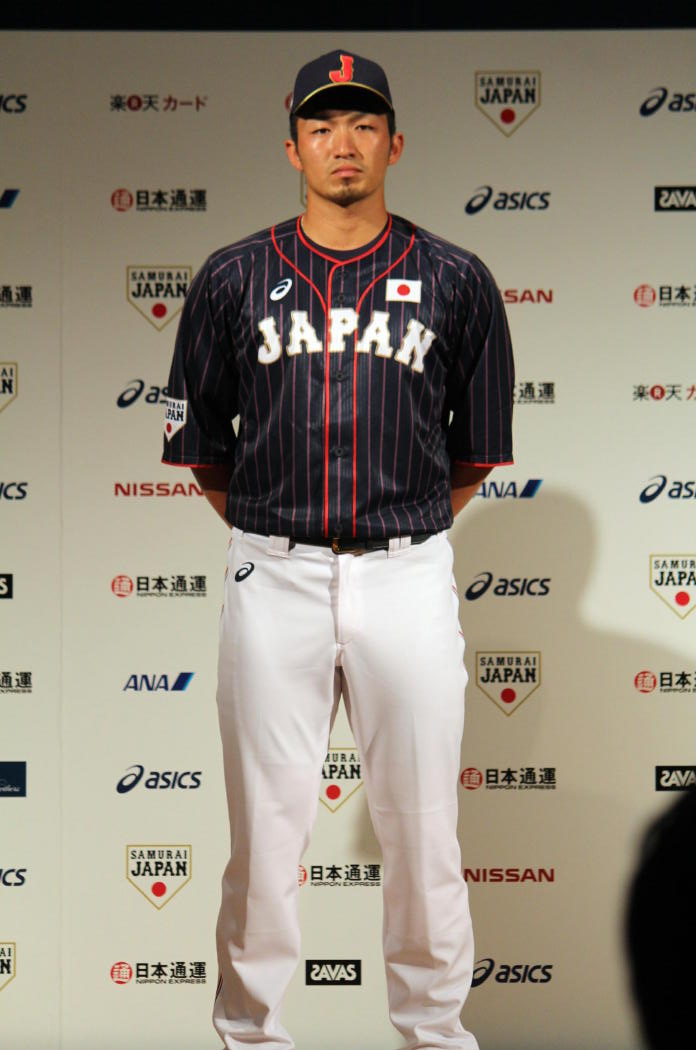 サイズL東京2020オリンピック　侍Japan 侍ジャパンホームユニフォーム　野球